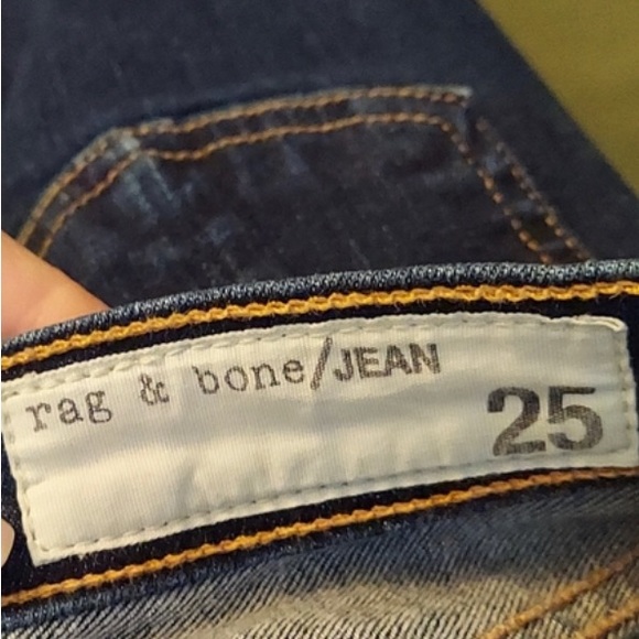 RAG & BONE Heritage High Rise Skinny Denim Jeans Size 25 - Picture 8 of 10